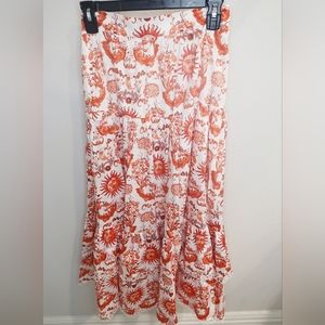 Borgo De Nor graphic print high waisted skirt